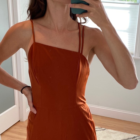 Rusty Orange Jumpsuit - Picture 3 of 3